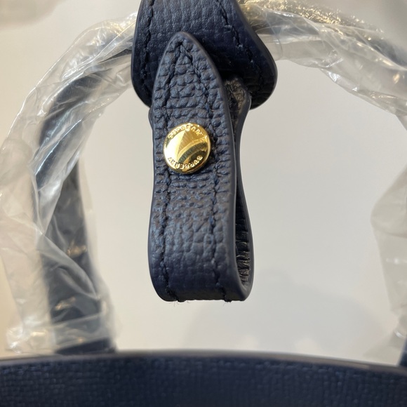 Blue Burberry House Check Small Leather Banner Satchel - Picture 3 of 8